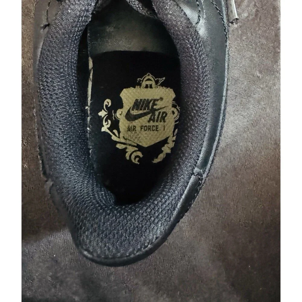 NIKE Air Force 1 LE (GS) Triple Black Shoes FV5951-001 Size 3 Youth NEW